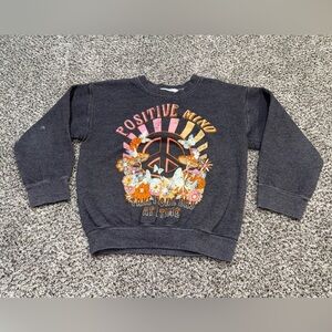 Full tilt “positive mind” gray sweatshirt